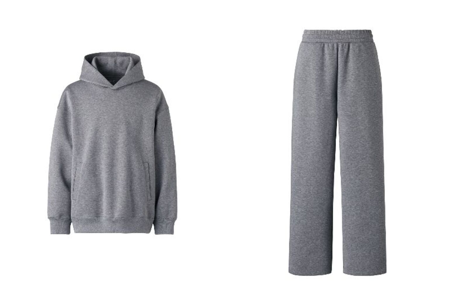 Image of Oversized Sweat Pullover Hoodie and Sweat Wide Pants