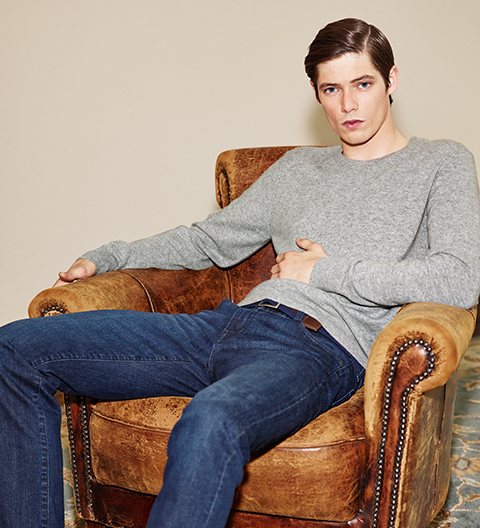 캐시미어크루넥스웨터(긴팔)+E