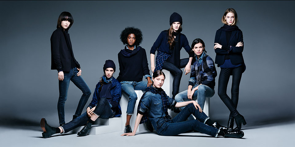 FROM LEFT:울트라스트레치앵클진+, 울트라스트레치앵클진+, 슬림보이프렌드피트앵클진, 슬림보이프렌드피트앵클진, 스키니피트테이퍼드진A, 울트라스트레치진