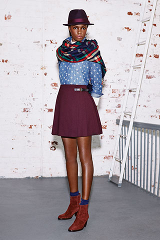 울블렌드스커트