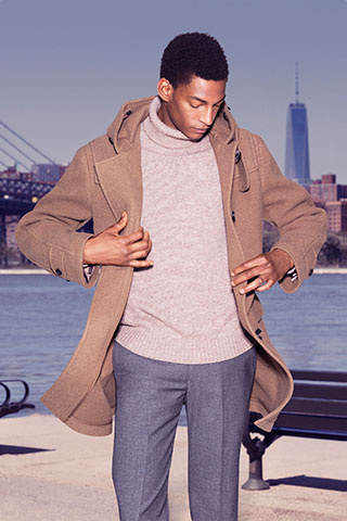 울블렌드더플코트