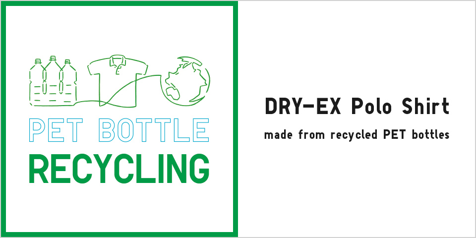polo shirts made from recycled bottles