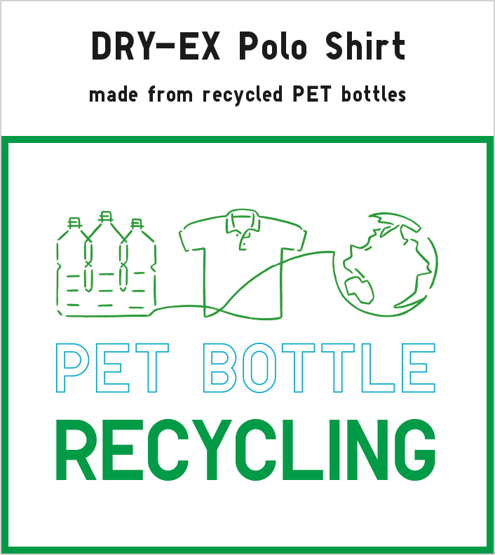 polo shirts made from recycled bottles