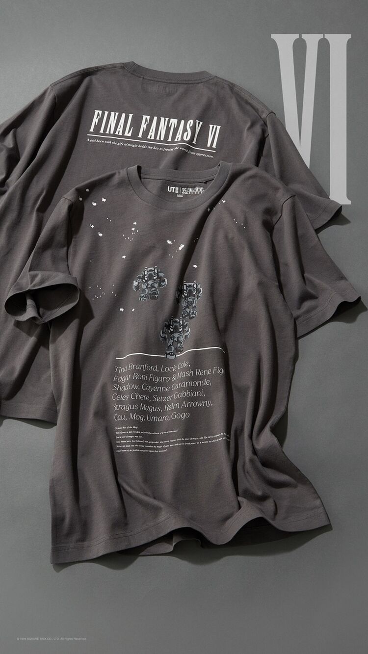 camisetas final fantasy uniqlo