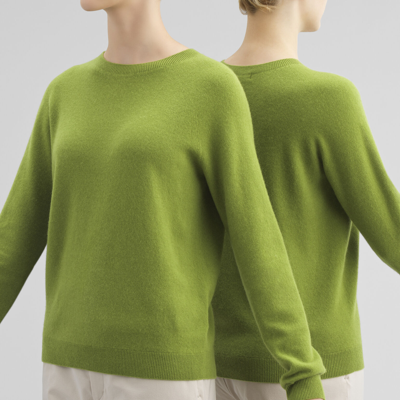 UNIQLO 3D knit seamless cashmere crew neck jumper