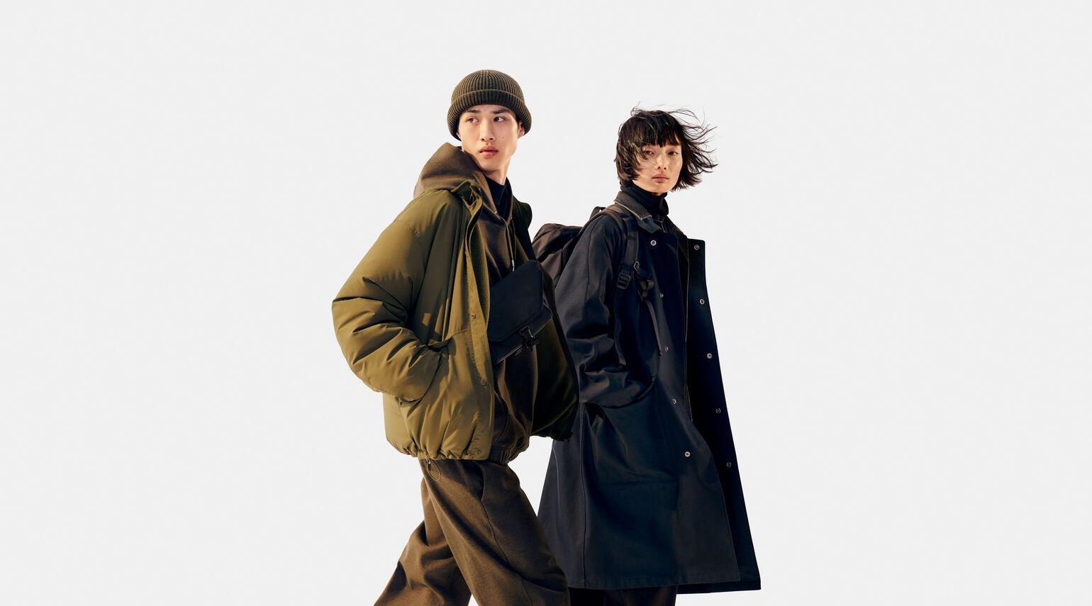 model wearing Uniqlo U Autumn/Winter 2023