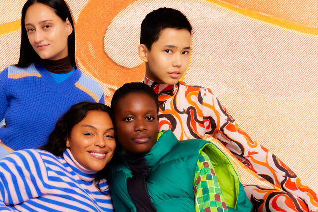 models wearing UNIQLO and MARNI Winter 2022