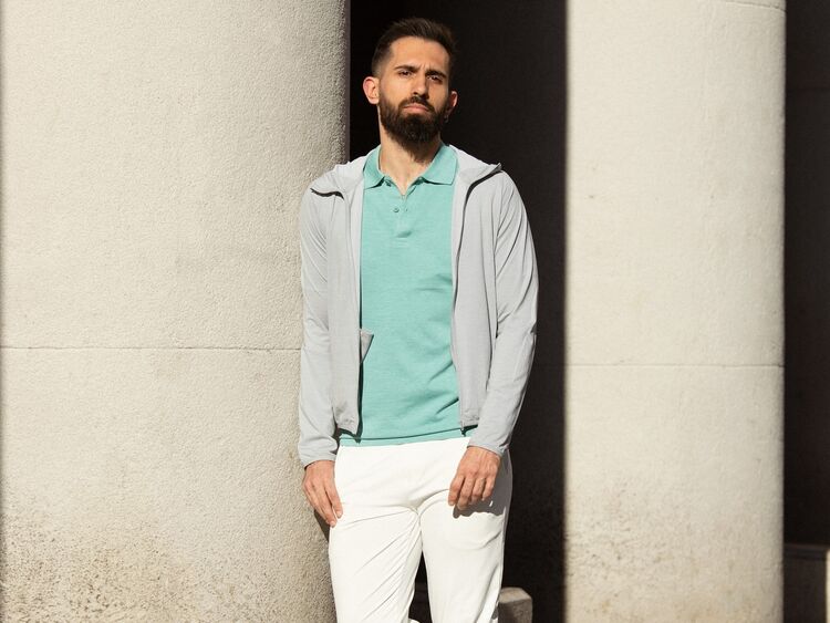 man wearing UNIQLO clothing athleisure style