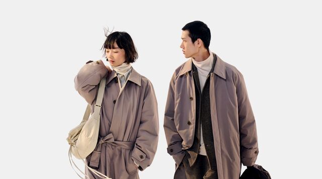 models wearing Uniqlo U Autumn/Winter 2023 collection