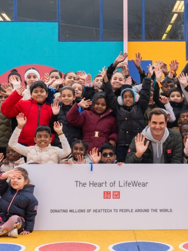 UNIQLO and Roger Federer delivered HEATTECH in France