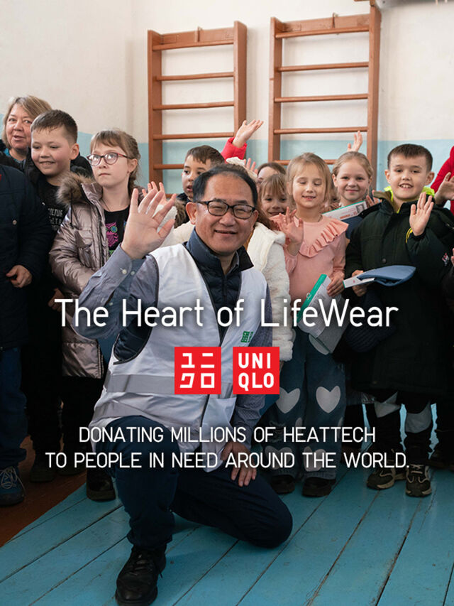 UNIQLO donating clothing in Moldova