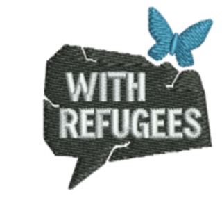 with refugees