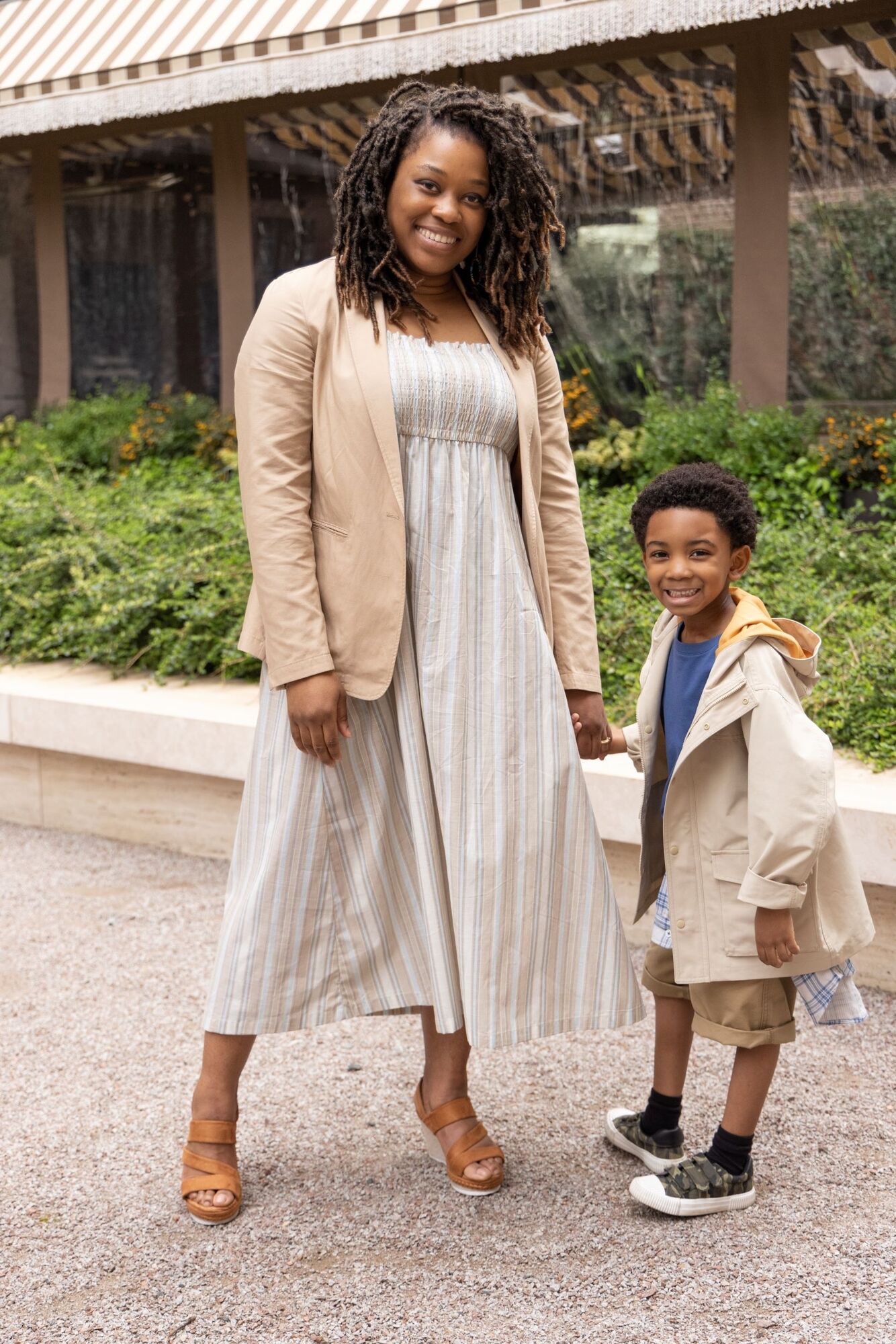 woman and child wearing UNIQLO