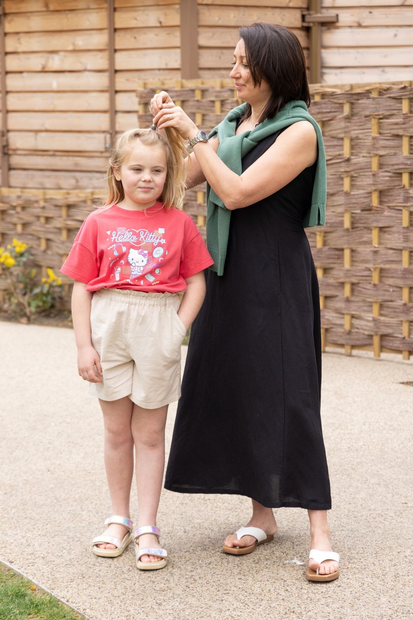 woman and child wearing UNIQLO