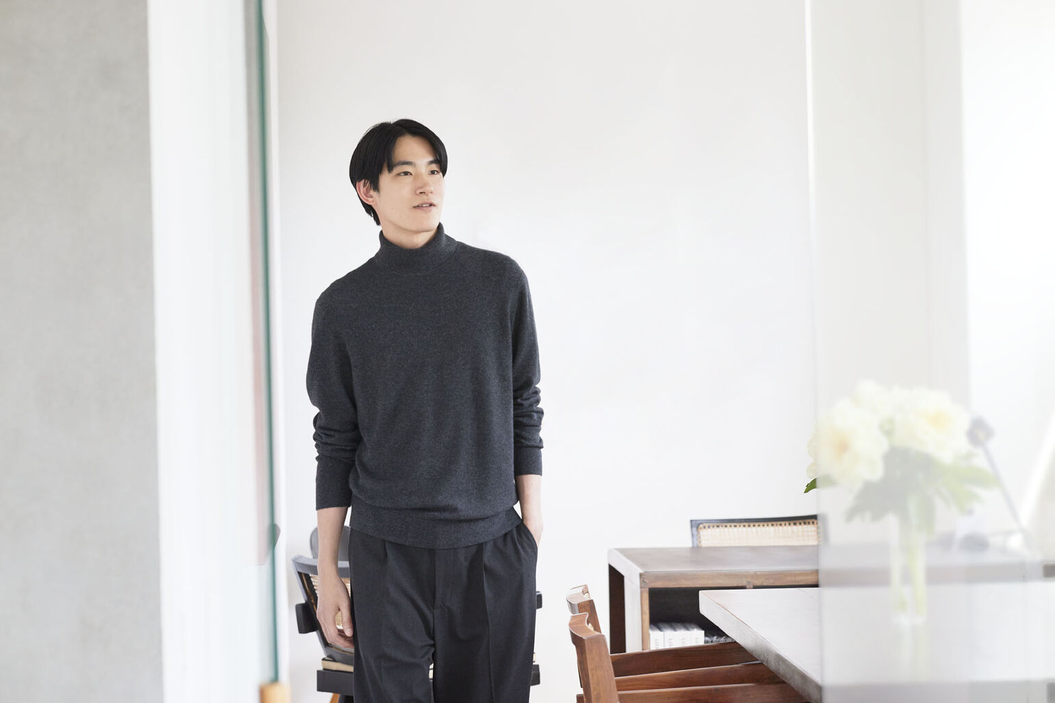 cashmere turtleneck jumper