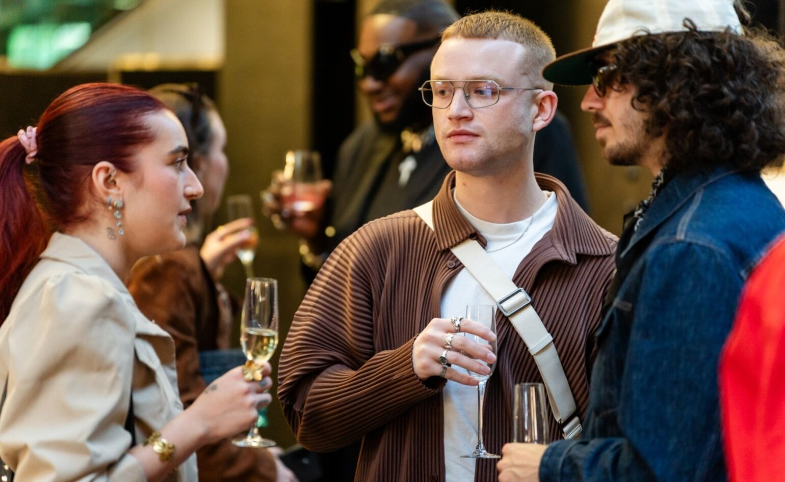 guests at the cocktail reception