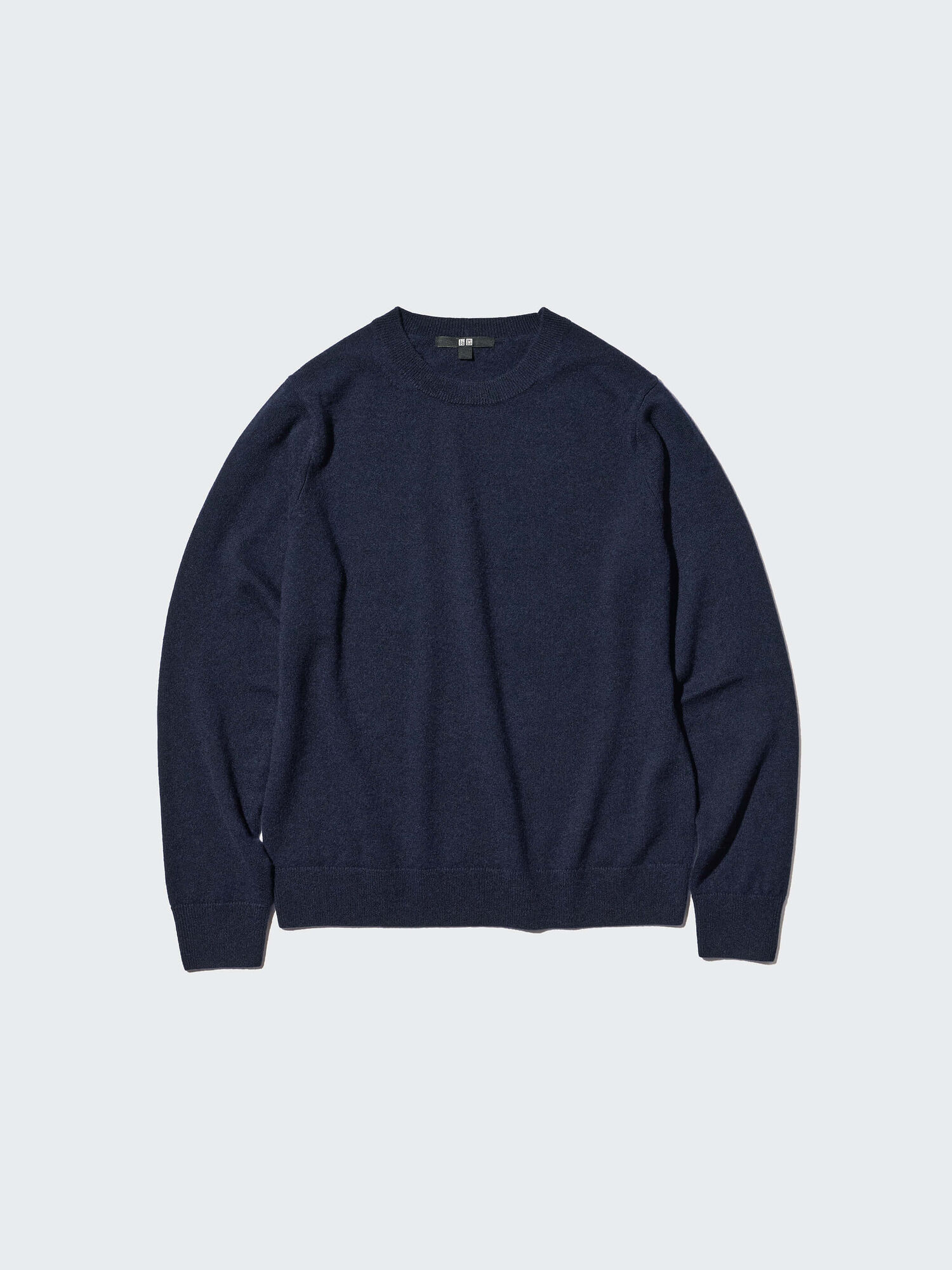 womens crew neck cashmere jumper in deep navy