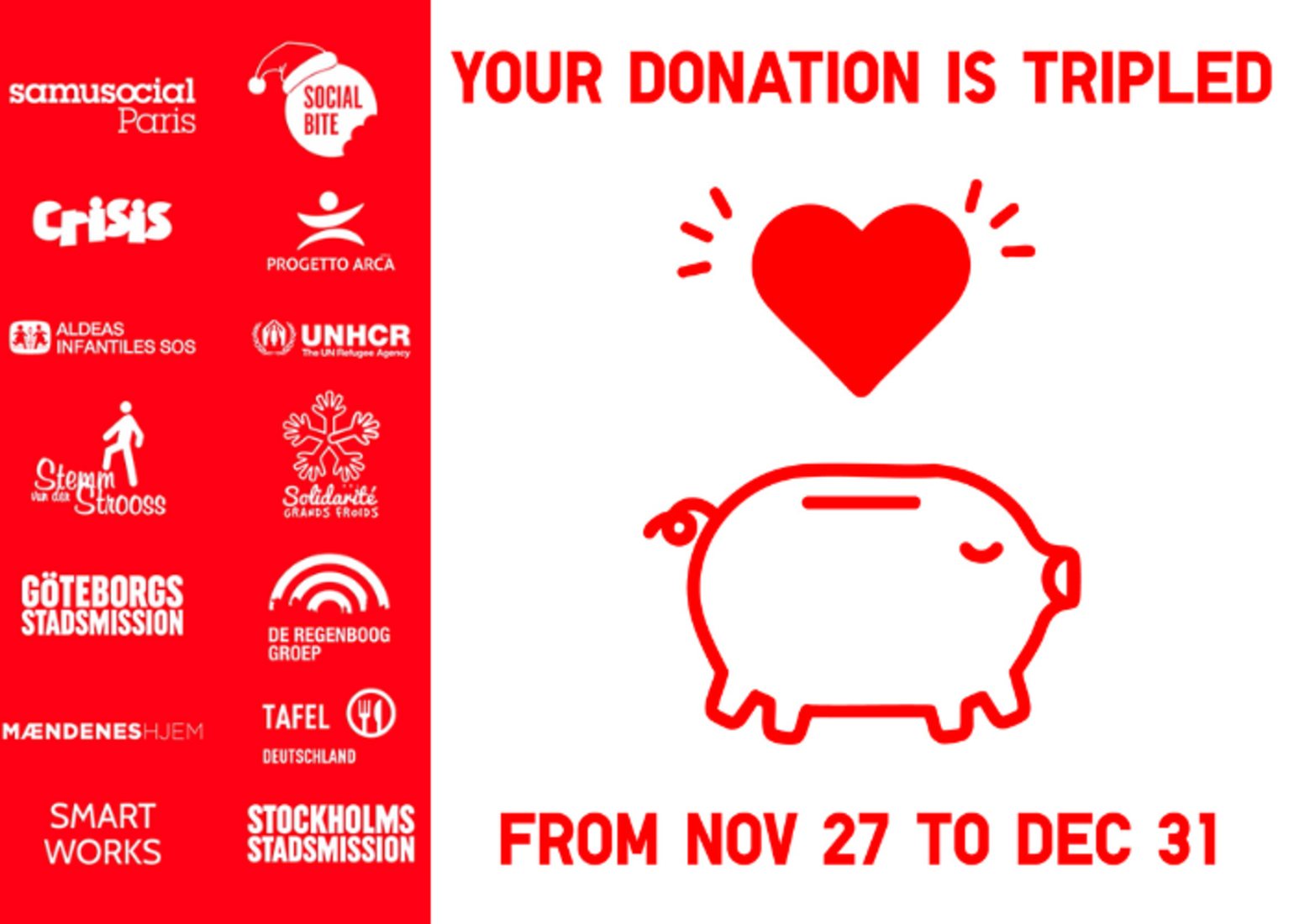 donation to charity banner