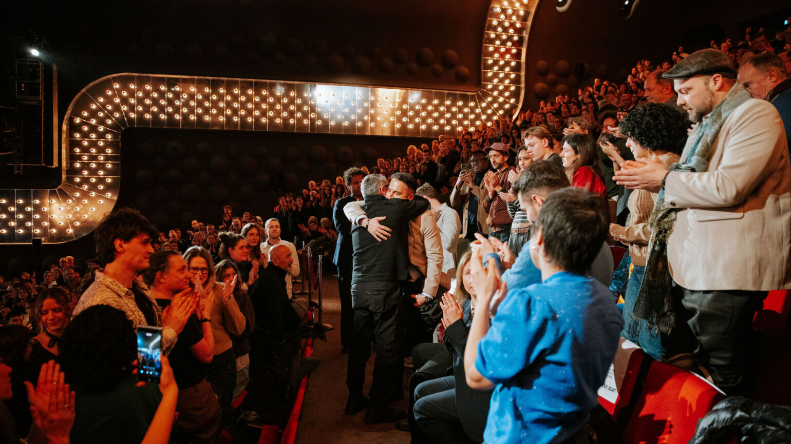a standing ovation at The Displacement Film Fund Premiere in Rotterdam
