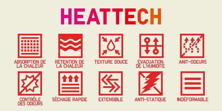Légers, chauds et confortables, découvrez nos différents modèles HEATTECH à porter sous vos vêtements.