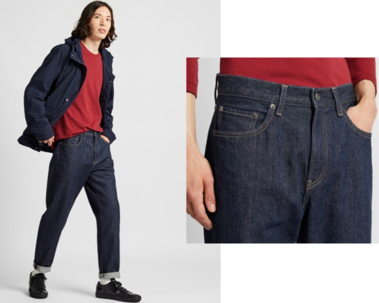 Jean ezy uniqlo femme cheap