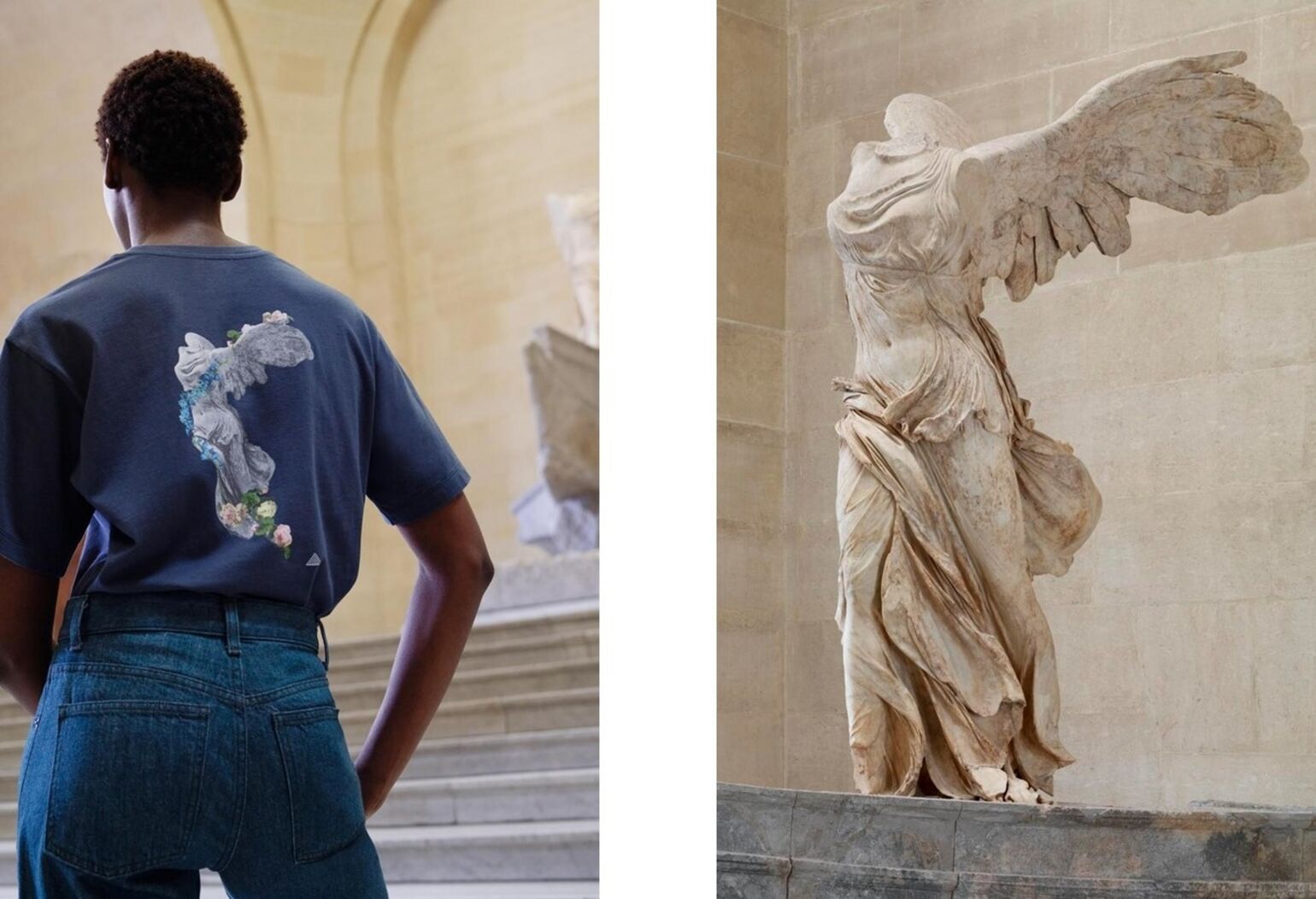 Femme portant un t-shirt UT UNIQLO