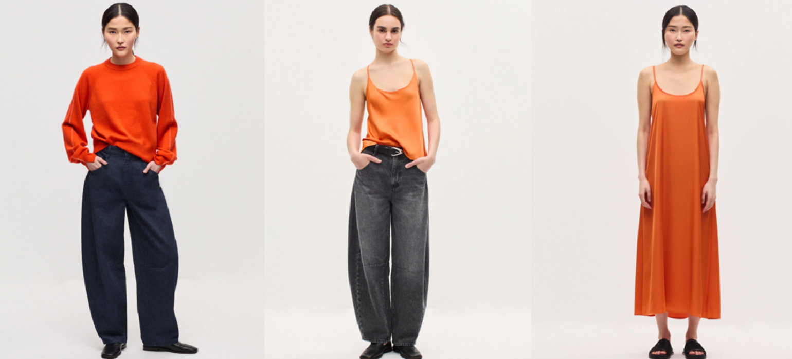 Pull orange, caraco orange et robe orange COMPTOIR DES COTONNIERS