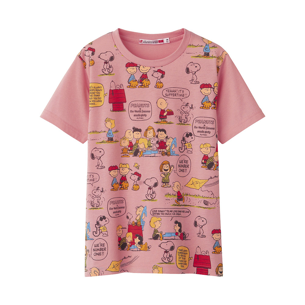 童装snoopy印花t恤(短袖) i