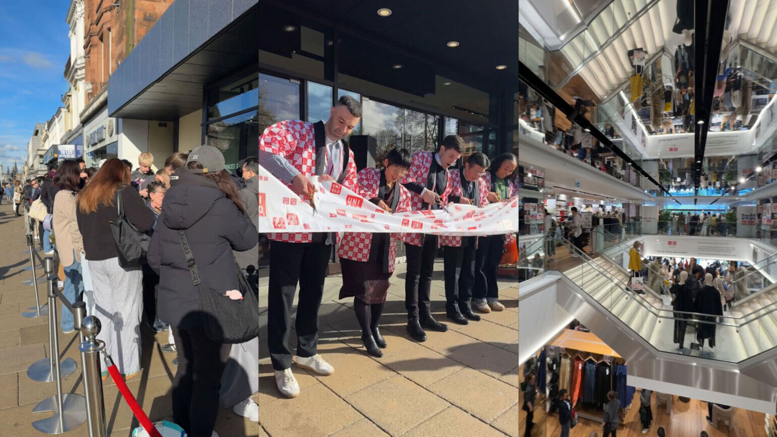UNIQLO 於蘇格蘭愛丁堡開設首家店舖 約 700 位顧客排隊等待開幕