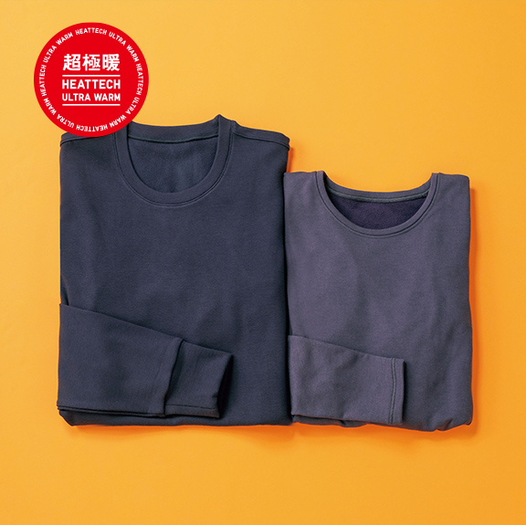 HEATTECH 超極暖圓領 T 恤 [長袖]