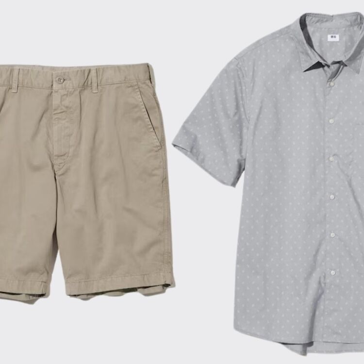 7. Kemeja Broadcloth Printed dan Celana Pendek