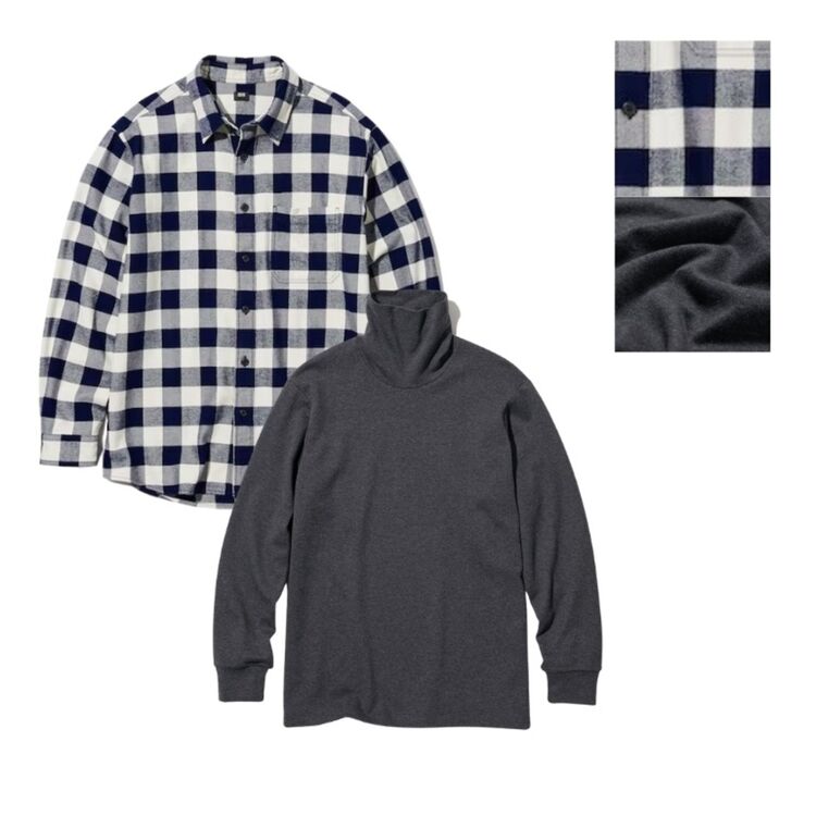 Kemeja Flanel dan Turtle Neck