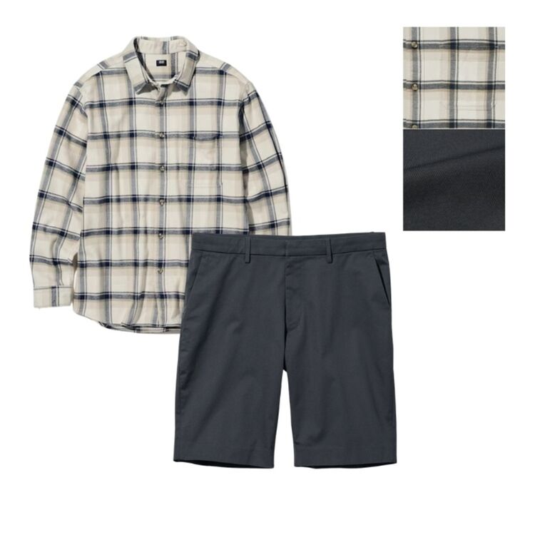Kemeja Flanel dan Celana Pendek
