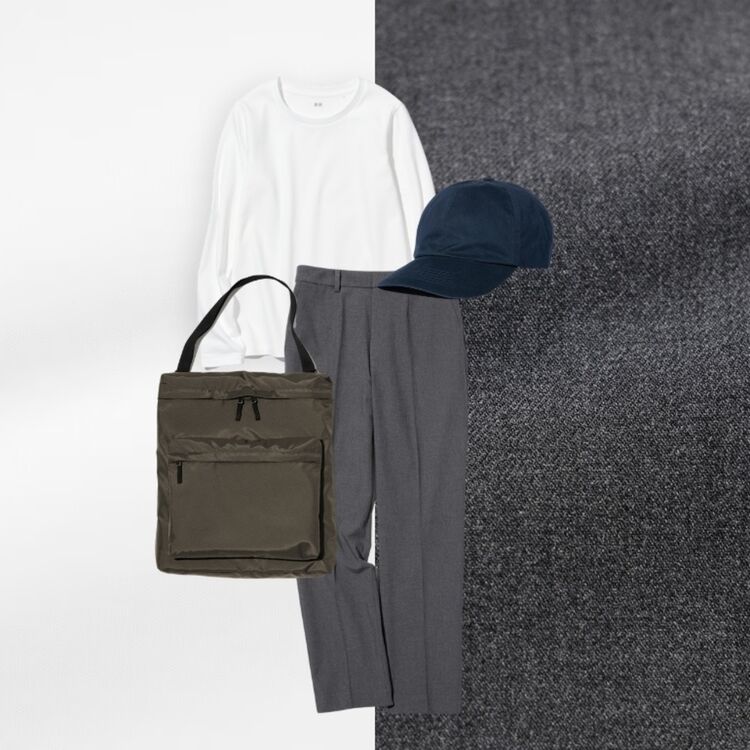 3. Crewneck, Ankle Pants, dan Twill Cap