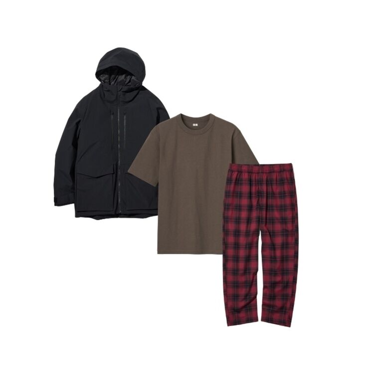 Celana Flannel Motif, Kaos, dan Parka