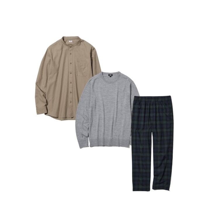 Celana Flannel Motif, Kemeja, dan Sweater