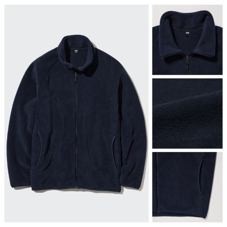 Jaket Fleece Resleting Lengan Panjang