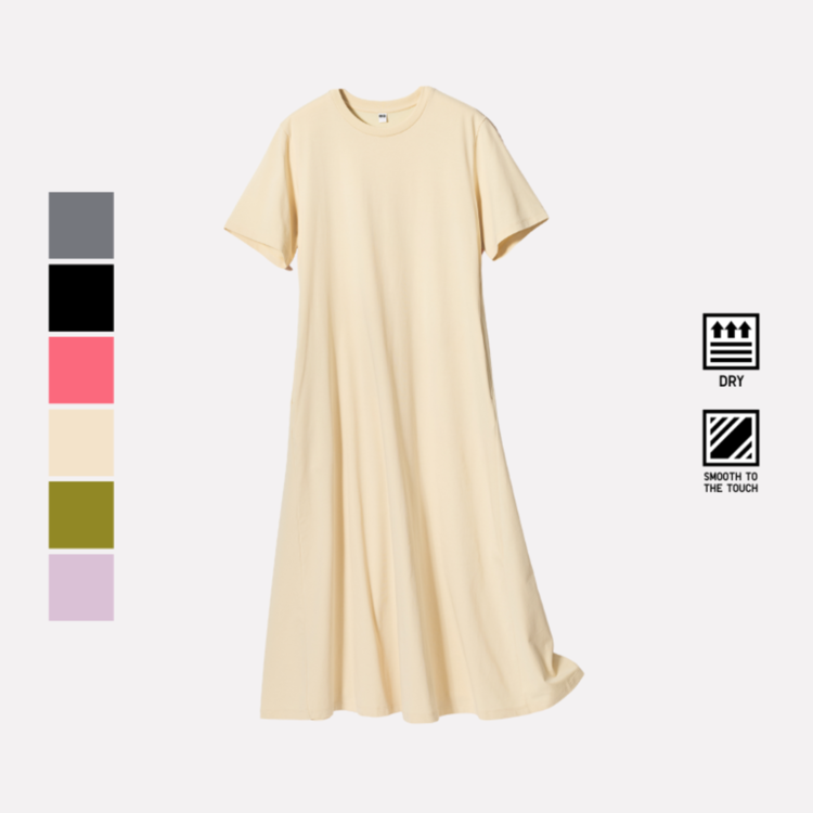 5. AIRism Katun Gaun T Lengan Pendek