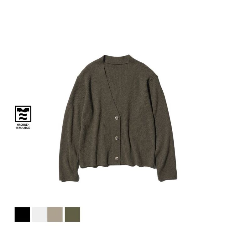 Kardigan Rajut Rib Washable