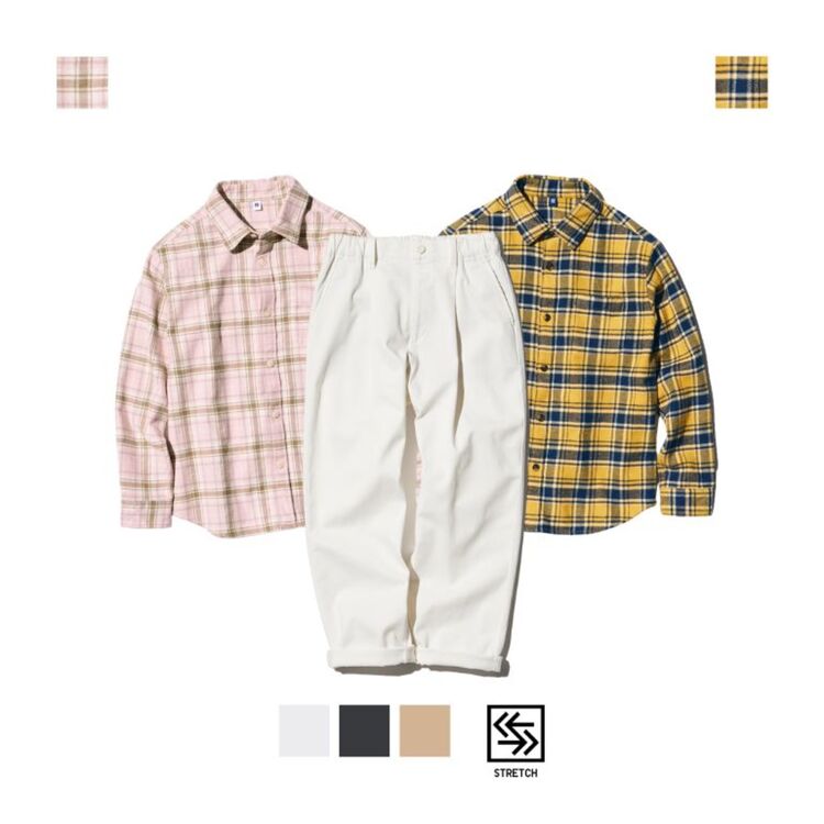 KIDS Kemeja Flannel & KIDS Celana Lebar Lipit (Kulot)