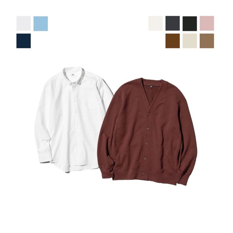 2. Atasan Lengan Panjang & Kardigan Sweat