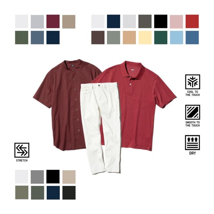 3. Kemeja Katun Lengan Pendek & Jeans Warna Ultra Stretch (Skinny Fit)