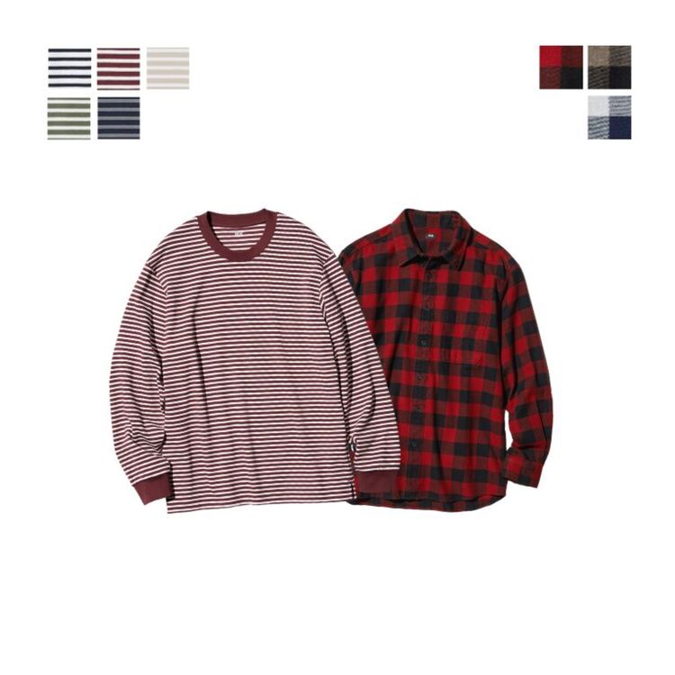 Kaos Merah Putih dan Kemeja Flannel