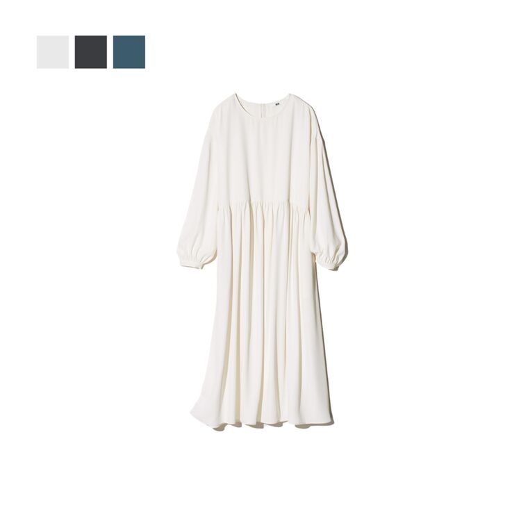 6. Gaun Gathered Drape Dry