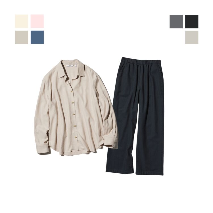 1.Kemeja Flannel Lembut Skipper & Celana Flannel