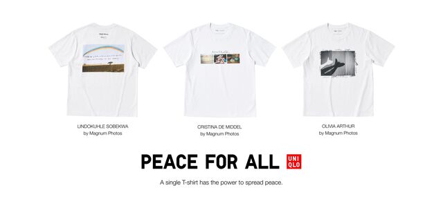 Berkolaborasi Dengan Korporasi Fotografi Internasional Terkenal Magnum Photo, UNIQLO PEACE FOR ALL Hadirkan Tiga Desain Terbaru, Dukung Perdamaian Dunia