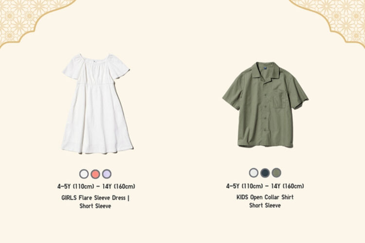 Gaun dan Kemeja Lebaran Anak