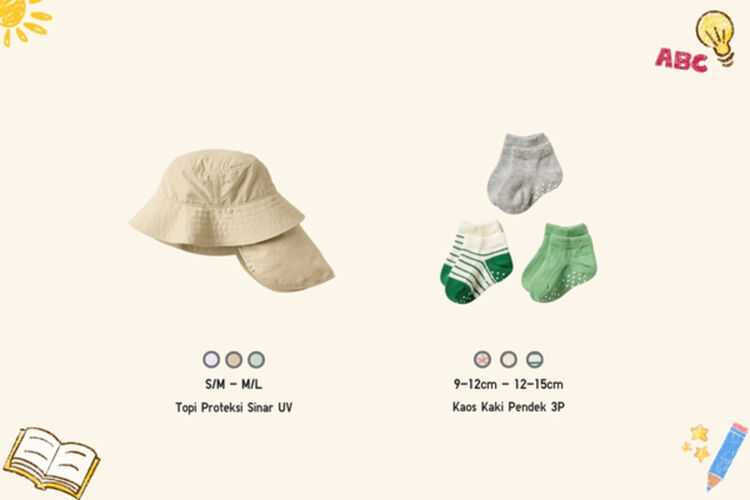 topi dan kaos kaki