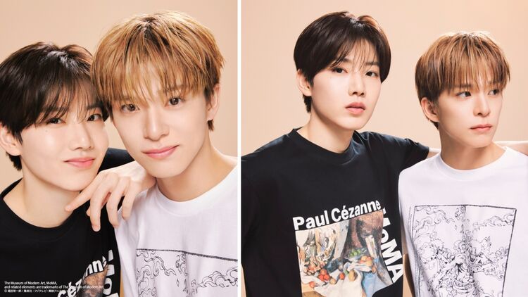 UTs worn by JUNKYU and ASAHI of the popular K-pop idol group TREASURE