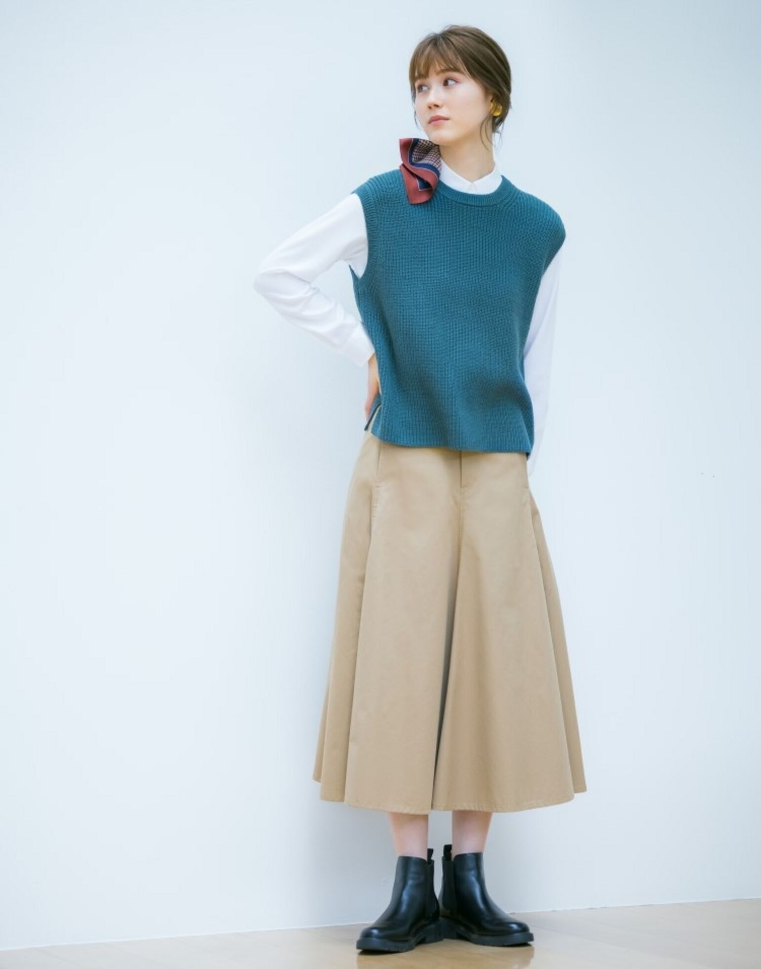 Rok U Cotton Twill Flare